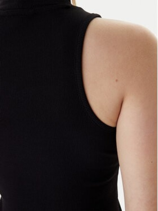 Tommy Jeans Bluzka Badge DW0DW21840 Czarny Slim Fit