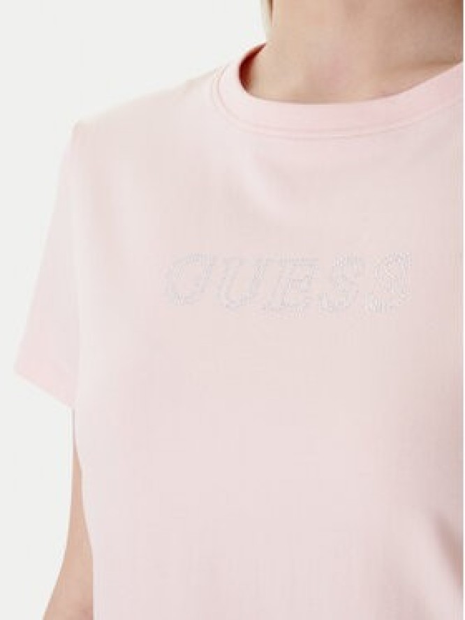 Guess T-Shirt V3BI11 J1314 Różowy Regular Fit