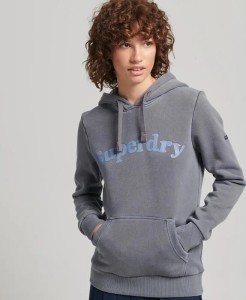superdry Cooper Classic Hoodie – Retro, miękki sweatshirt – NAUTICAL NAVY