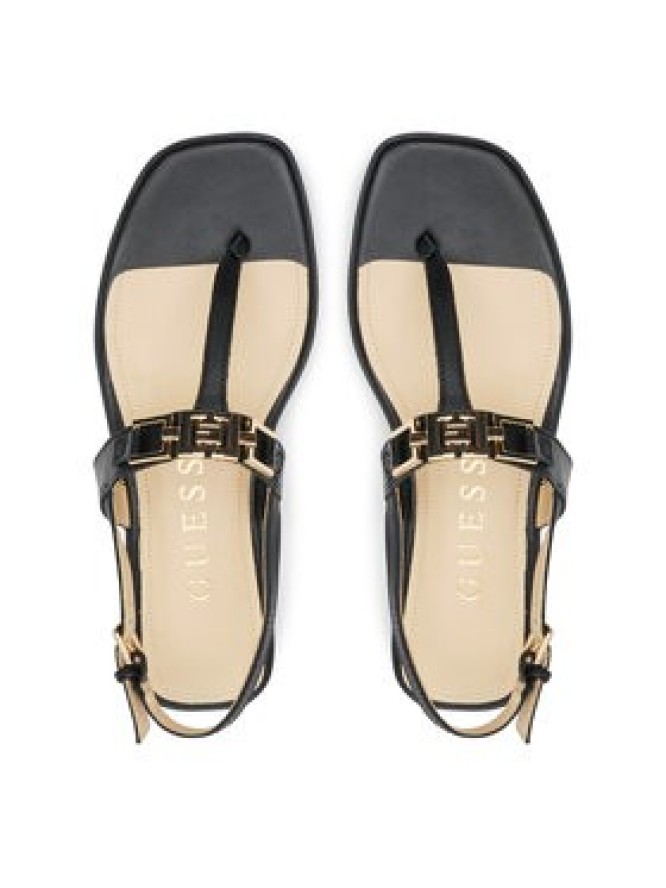 Guess Sandały FLJREL LEA21 Czarny