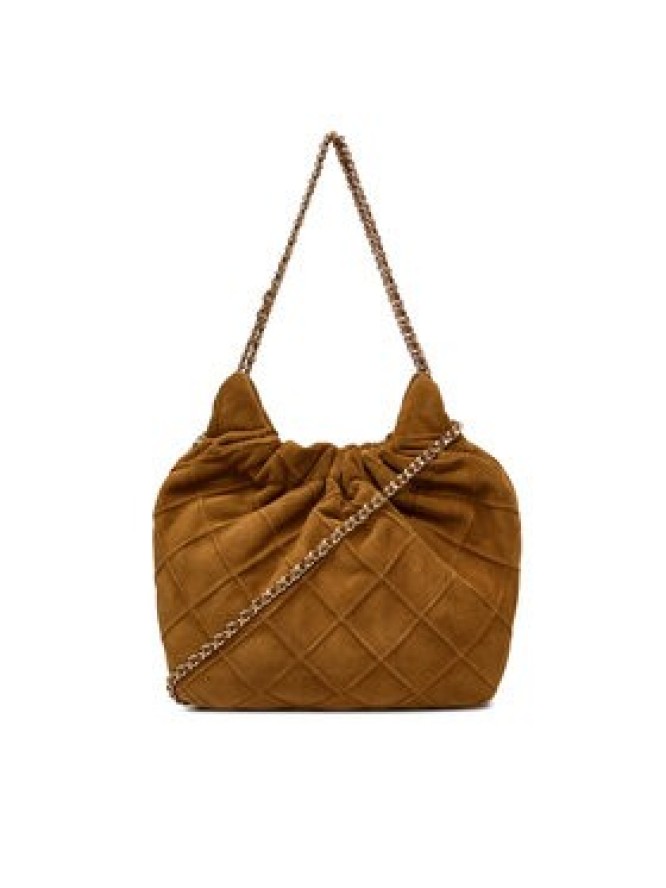 Tory Burch Torebka Fleming Suede Mini Hobo Bag 166066 Brązowy