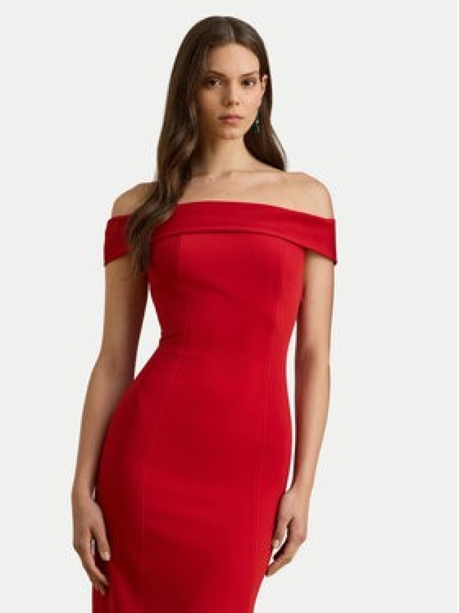 LAUREN RALPH LAUREN Sukienka wieczorowa 253982109004 Czerwony Slim Fit