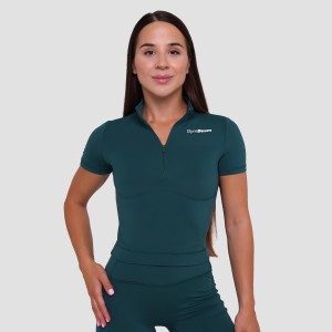 Koszulka damska fitness z zamkiem Ignite Cropped