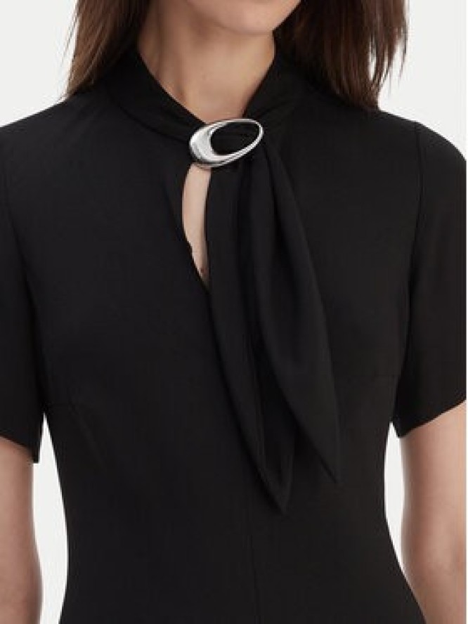 HUGO Sukienka koktajlowa Kiweni 50554051 Czarny Slim Fit