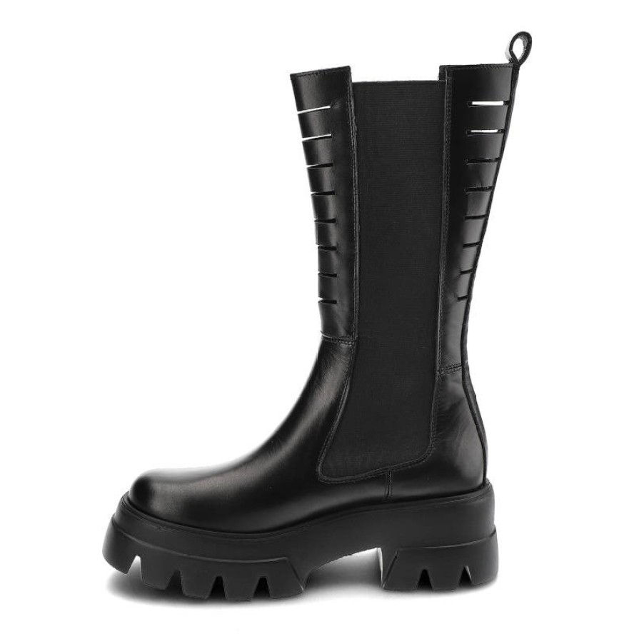 Czarne Kozaki Carinii Modne Wygodne Buty Damskie