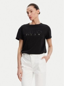 Liu Jo T-Shirt WA5007 JS923 Czarny Relaxed Fit