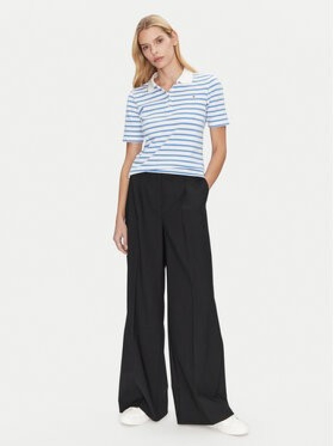 Tommy Hilfiger Polo 1985 WW0WW43224 Błękitny Regular Fit