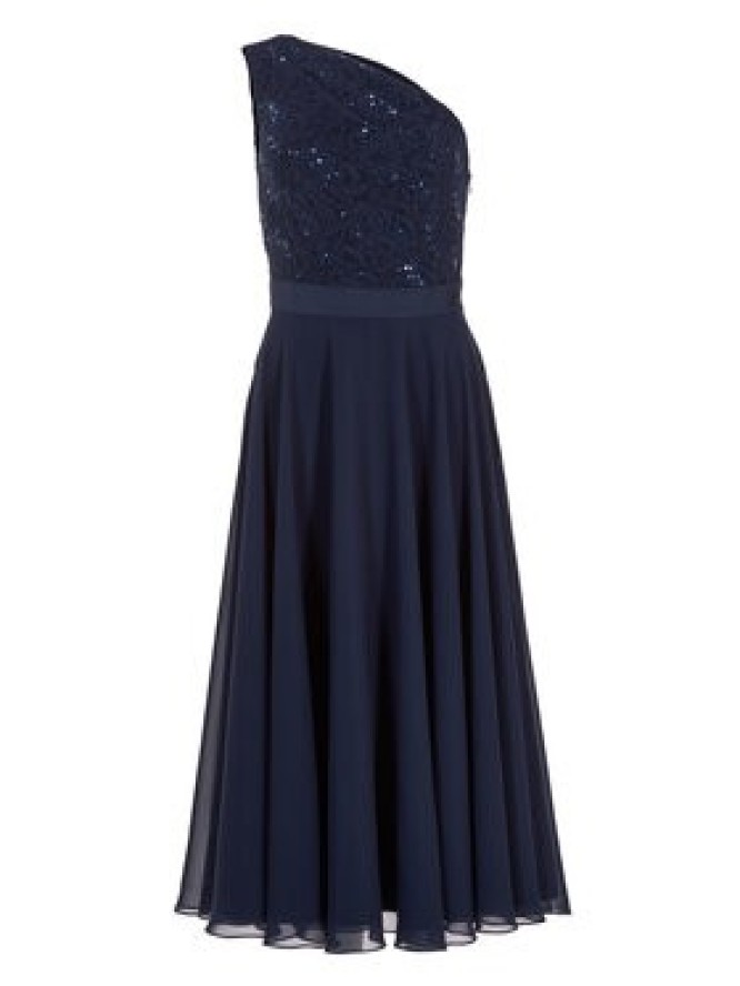 Swing Sukienka koktajlowa 5AI01500 Granatowy Regular Fit