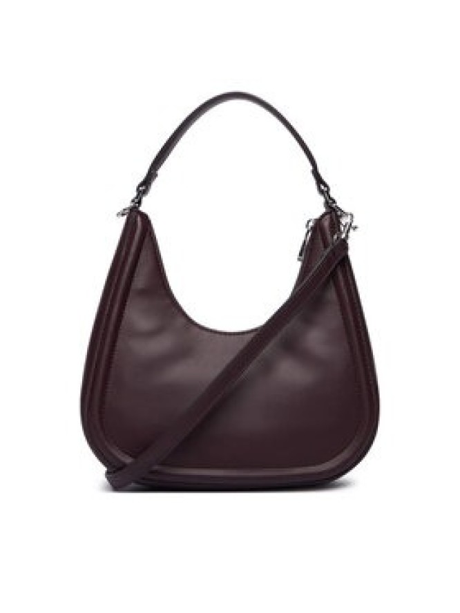 Calvin Klein Torebka Bold Ck Small Crescent Bag LV04F3561G Bordowy