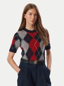 Tommy Hilfiger Sweter WW0WW52313 Kolorowy Regular Fit