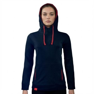 Damska Bluza Treningowa z Kapturem XYNA Niebiesko-Koralowa
