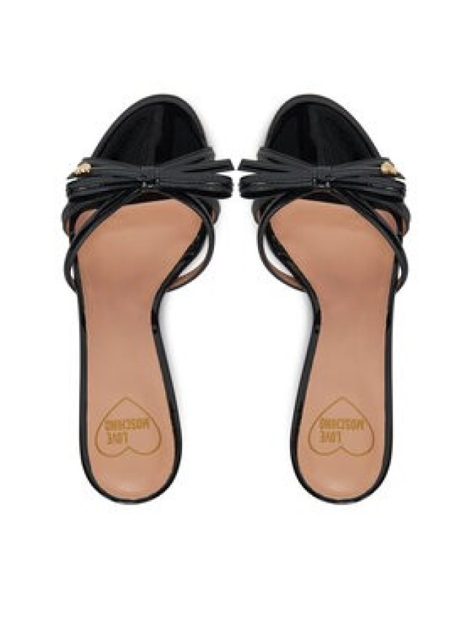 LOVE MOSCHINO Klapki JA28036G1MIH0000 Czarny