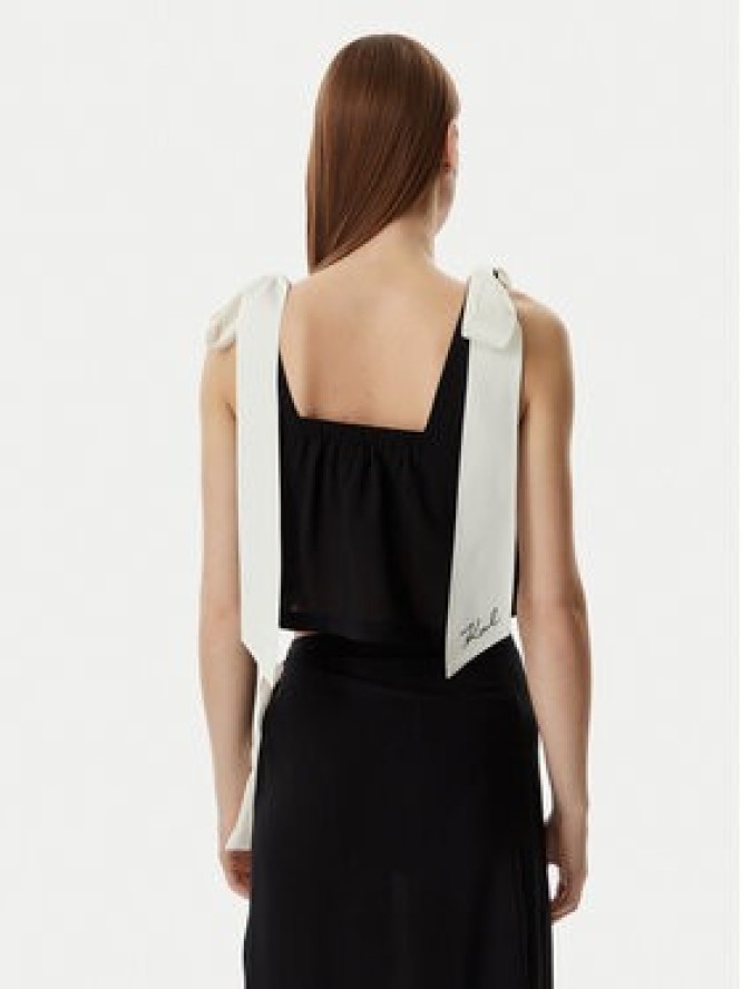 KARL LAGERFELD Top B2W46036 Czarny Regular Fit