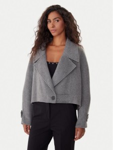 ViCOLO Kurtka przejściowa TF0026 Szary Regular Fit