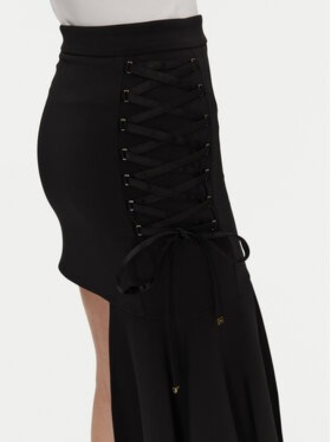 Elisabetta Franchi Spódnica mini GO-071-51E2-V340 Czarny Regular Fit