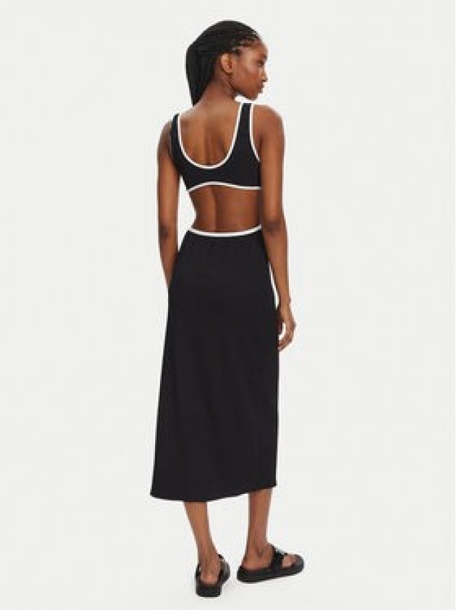 Seafolly Sukienka letnia Beach Bound 55111-DR Czarny Slim Fit