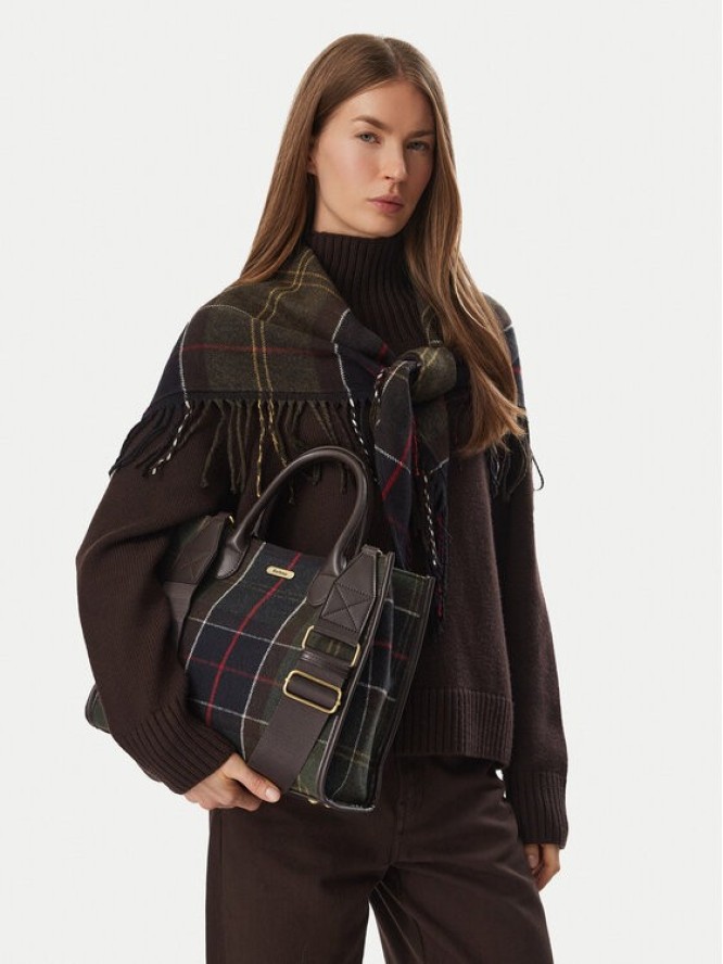 Barbour Torebka Barbour Barrhill Tartan Tote Bag LBA0423OL91 Brązowy