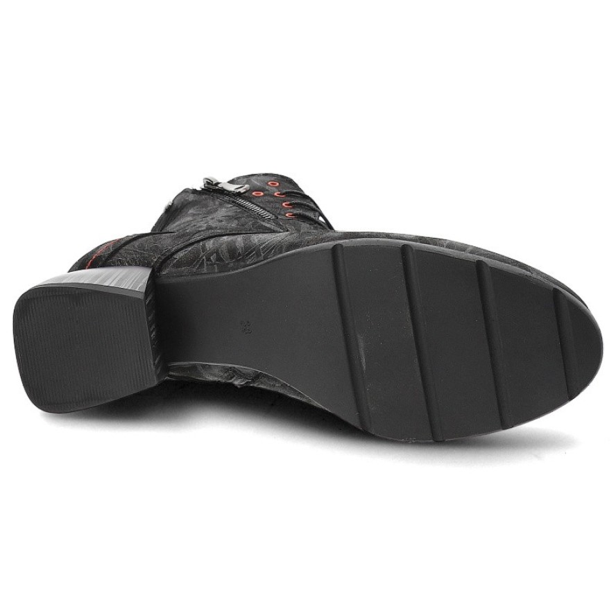 Czarne Botki Armodo Eleganckie Obuwie Damskie