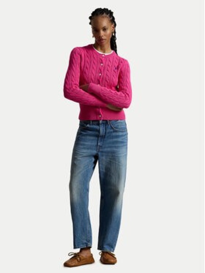 Polo Ralph Lauren Kardigan 211971868509 Różowy Slim Fit