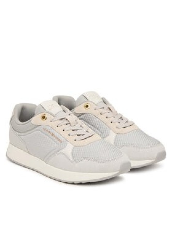 Tommy Hilfiger Sneakersy Th Retro Runner FW0FW09690 Szary jasny