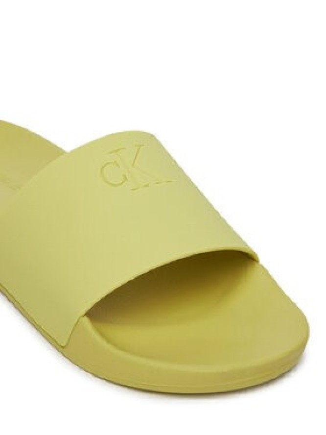 Calvin Klein Jeans Klapki Slide Monogram Tpu YW0YW01715 Żółty
