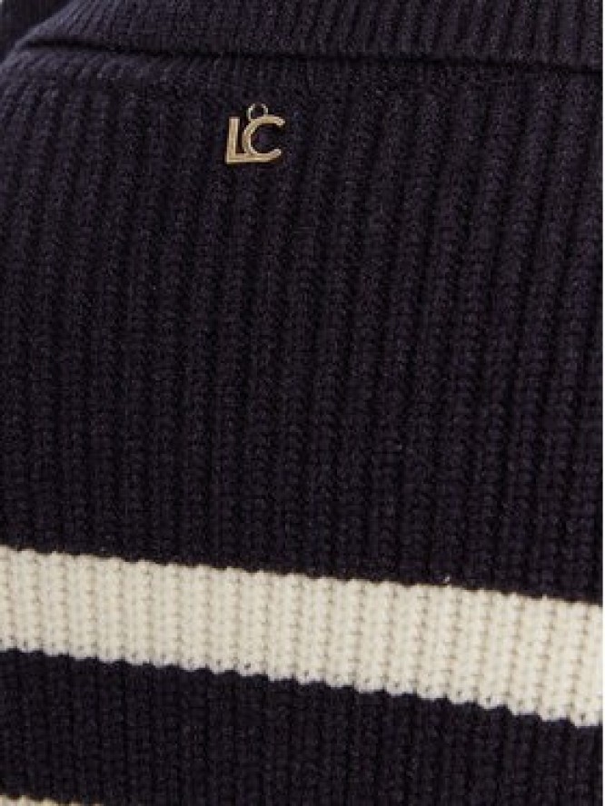 LOLA CASADEMUNT Golf LF2511026 Granatowy Loose Fit