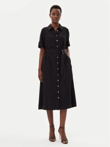 Olsen Sukienka koszulowa 13002000 Czarny Regular Fit
