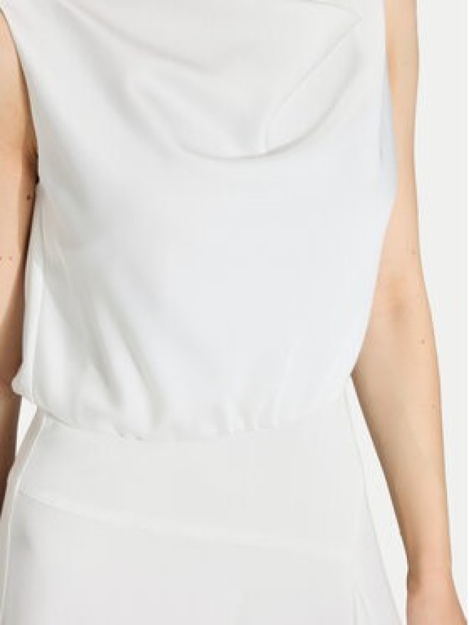 Swing Sukienka koktajlowa 5AJ16500 Biały Regular Fit