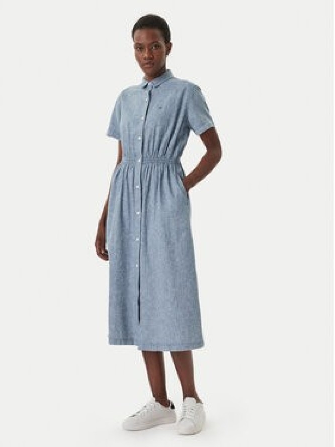 Tommy Jeans Sukienka koszulowa DW0DW18556 Niebieski Relaxed Fit