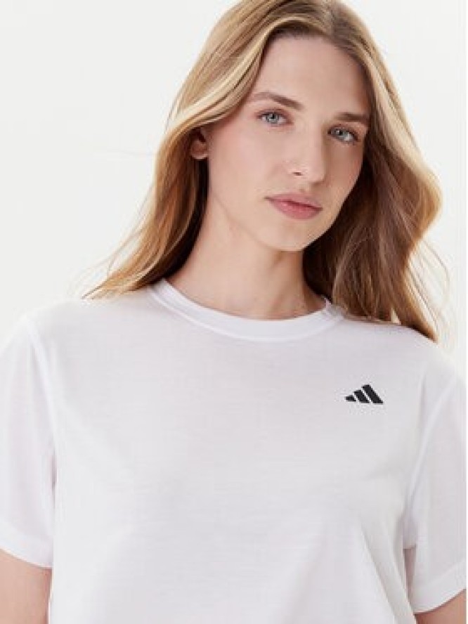 adidas Koszulka techniczna Train Essentials JC9556 Biały Loose Fit