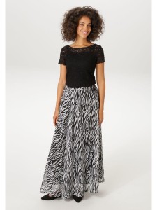 Aniston Spódnica w kolorze czarno-jasnoszarym rozmiar: 36