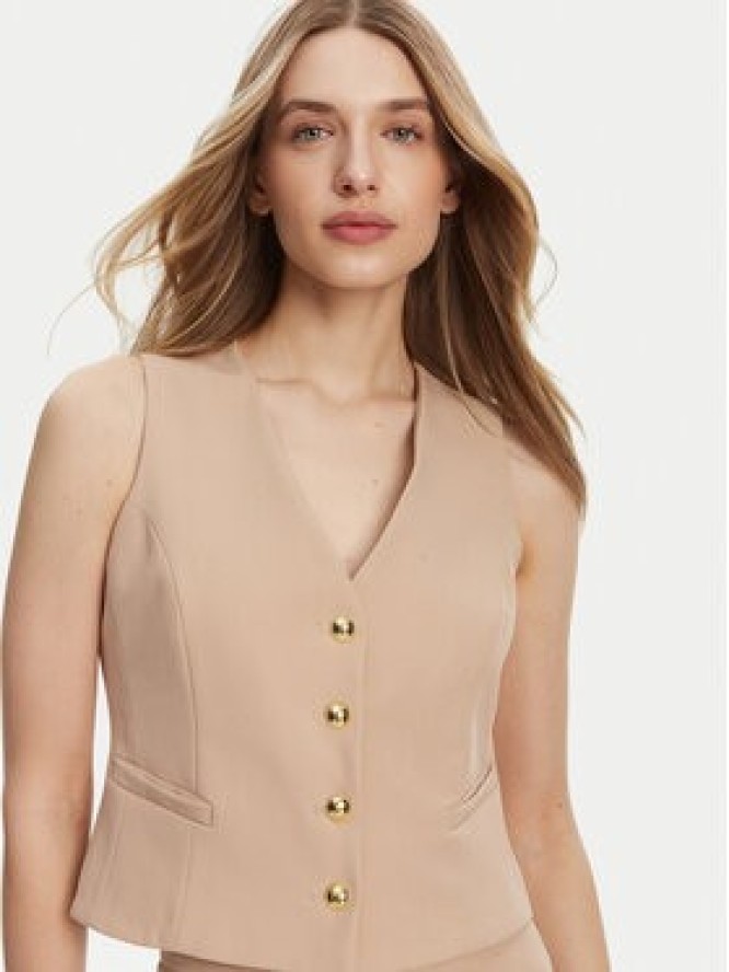 Maryley Kamizelka 25EB128/43PG Beżowy Regular Fit