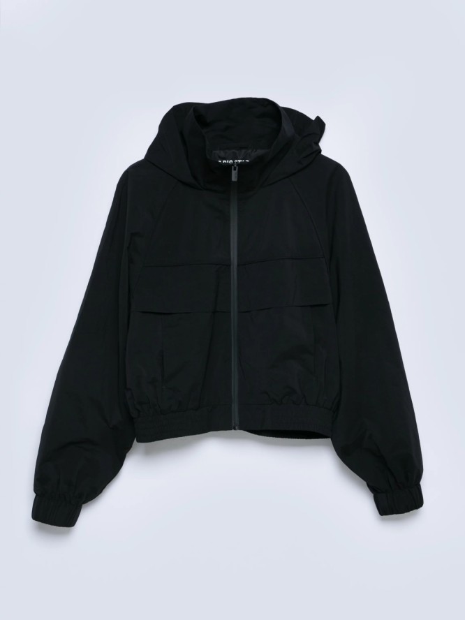 Kurtka damska o krótkim fasonie czarna Margo 906