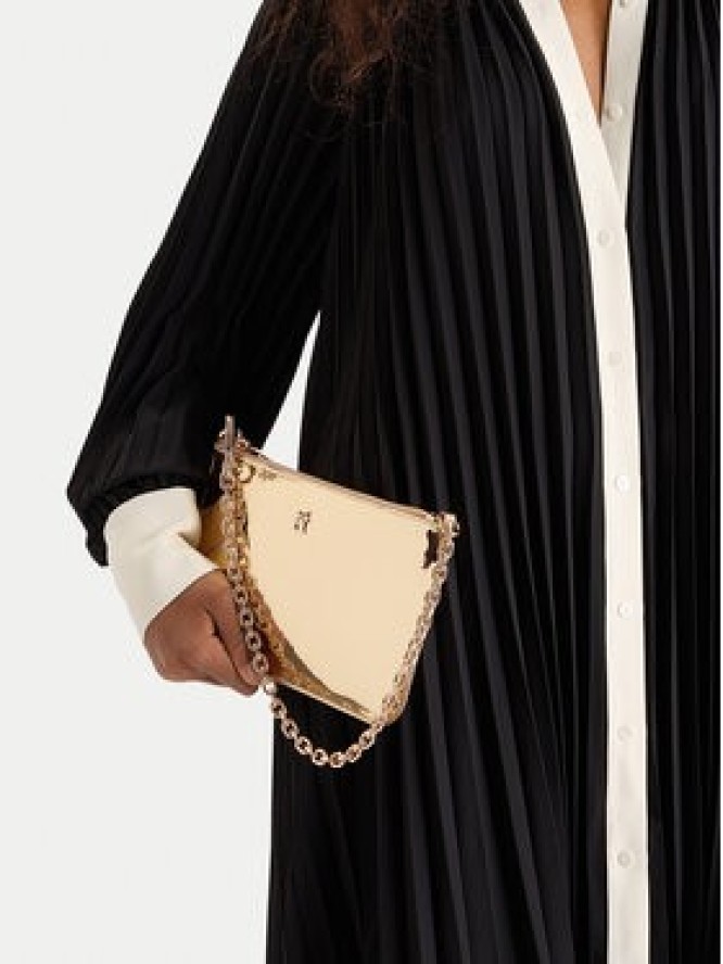 Tommy Hilfiger Torebka Th Icon Chain Shoulder Pouch Met AW0AW18219 Złoty