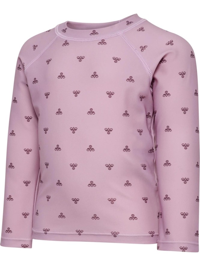 hummel hmlMINI BEE AOP SWIM T-SHIRT L/S – kąpielowa koszulka z długim rękawem z