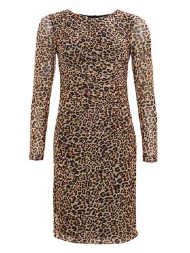 Swing Sukienka koktajlowa 5AI17600 Beżowy Slim Fit