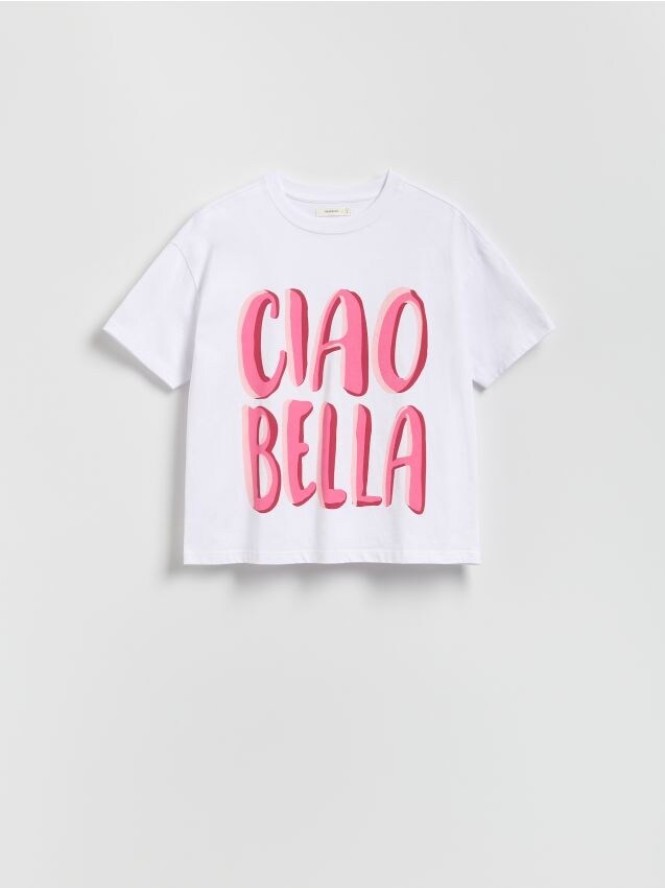 T-shirt z nadrukiem - biały