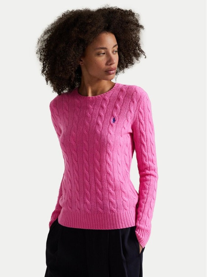 Polo Ralph Lauren Sweter 211971865008 Różowy Slim Fit