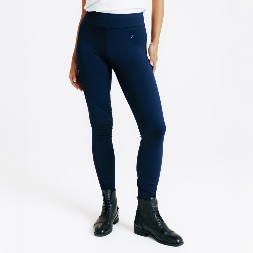 Legginsy jeździeckie damskie 500 full grip