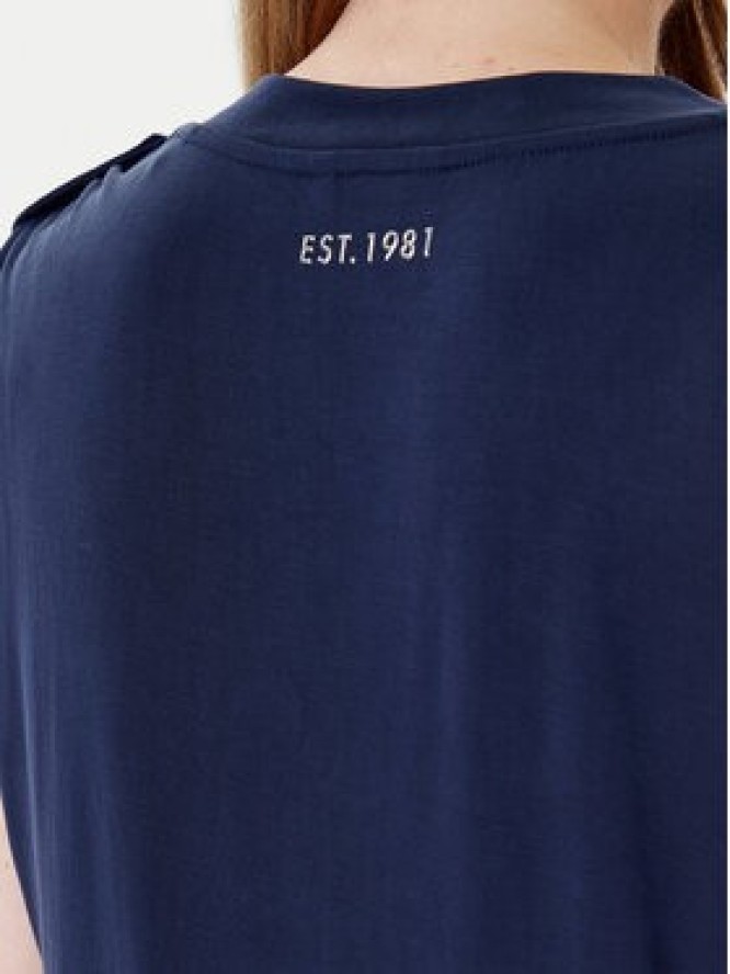 Guess Bluzka W5YP52 KCYW2 Granatowy Regular Fit