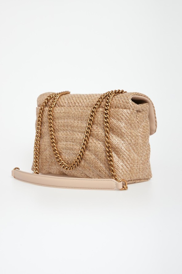 Torebka damska z rafii Love Bag Puff PINKO