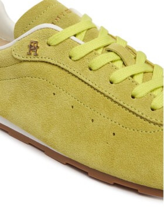 Tommy Hilfiger Sneakersy Th Bella Low Runner Suede FW0FW09189 Zielony