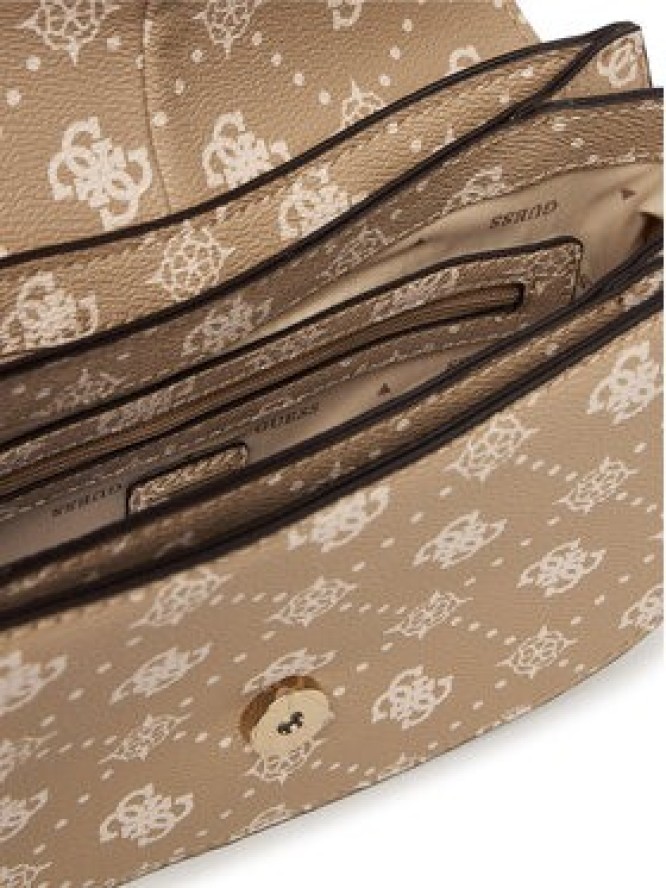 Guess Torebka Carrie Logo HWGP98 98200 Beżowy