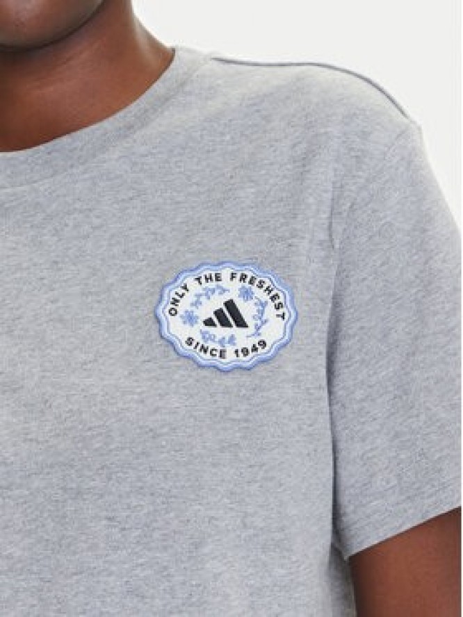 adidas T-Shirt Farmers Market Graphic KB2486 Szary Regular Fit