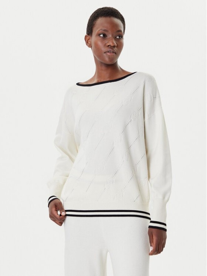 Liu Jo Sport Sweter TF5206 MS63L Écru Regular Fit