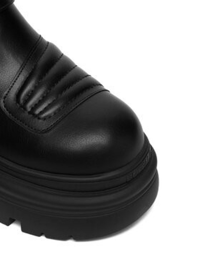 Buffalo Botki Dione Biker Boot Mid 1270127 Czarny
