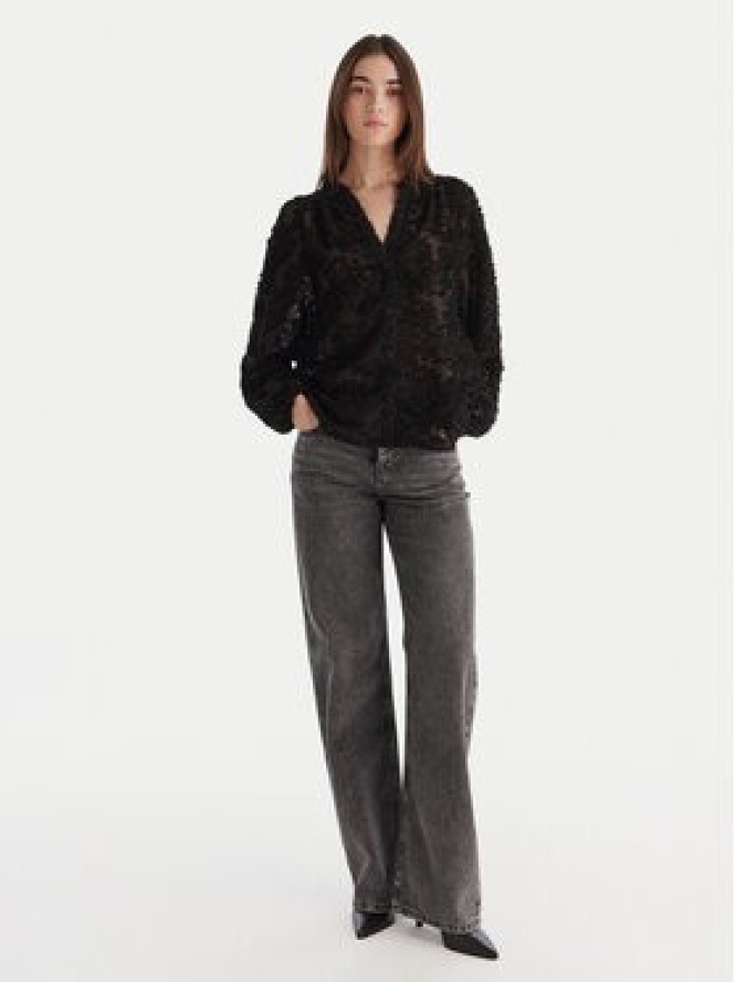 ONLY Bluzka Korsa 15360837 Czarny Oversize