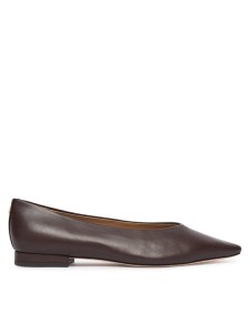LAUREN RALPH LAUREN Baleriny Audri 802P18411005 Brązowy ciemny