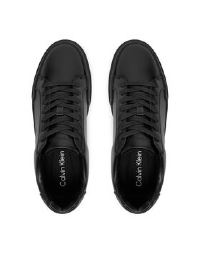 Calvin Klein Sneakersy Chunky Cupsole Laceup Lth Wn YW0YW01947 Czarny