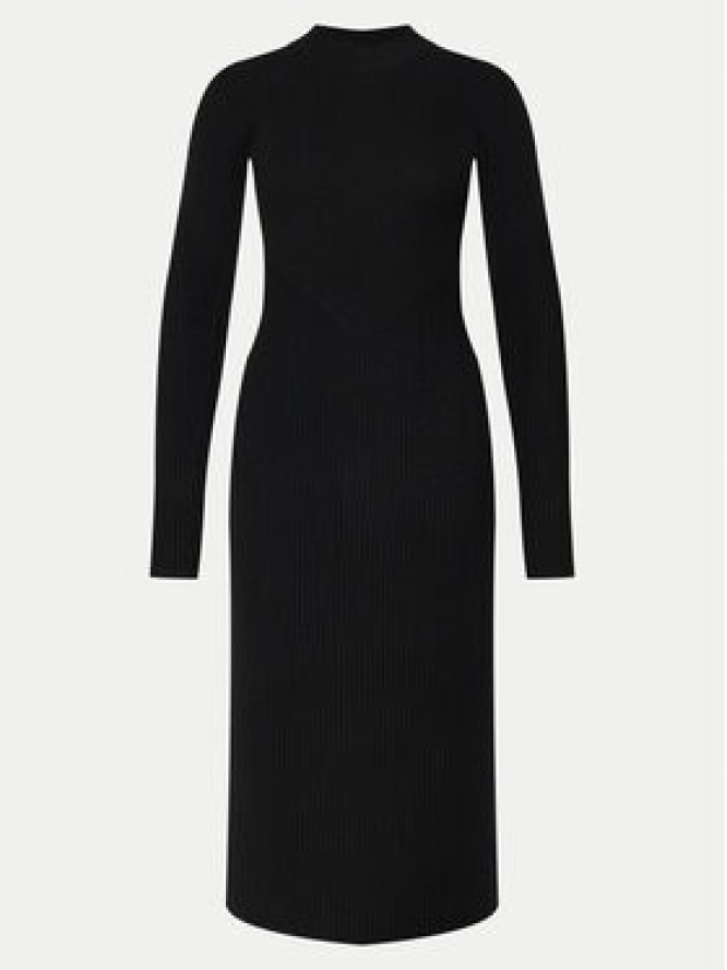 STAUD Sukienka dzianinowa Ramona R24F2208WN Czarny Slim Fit